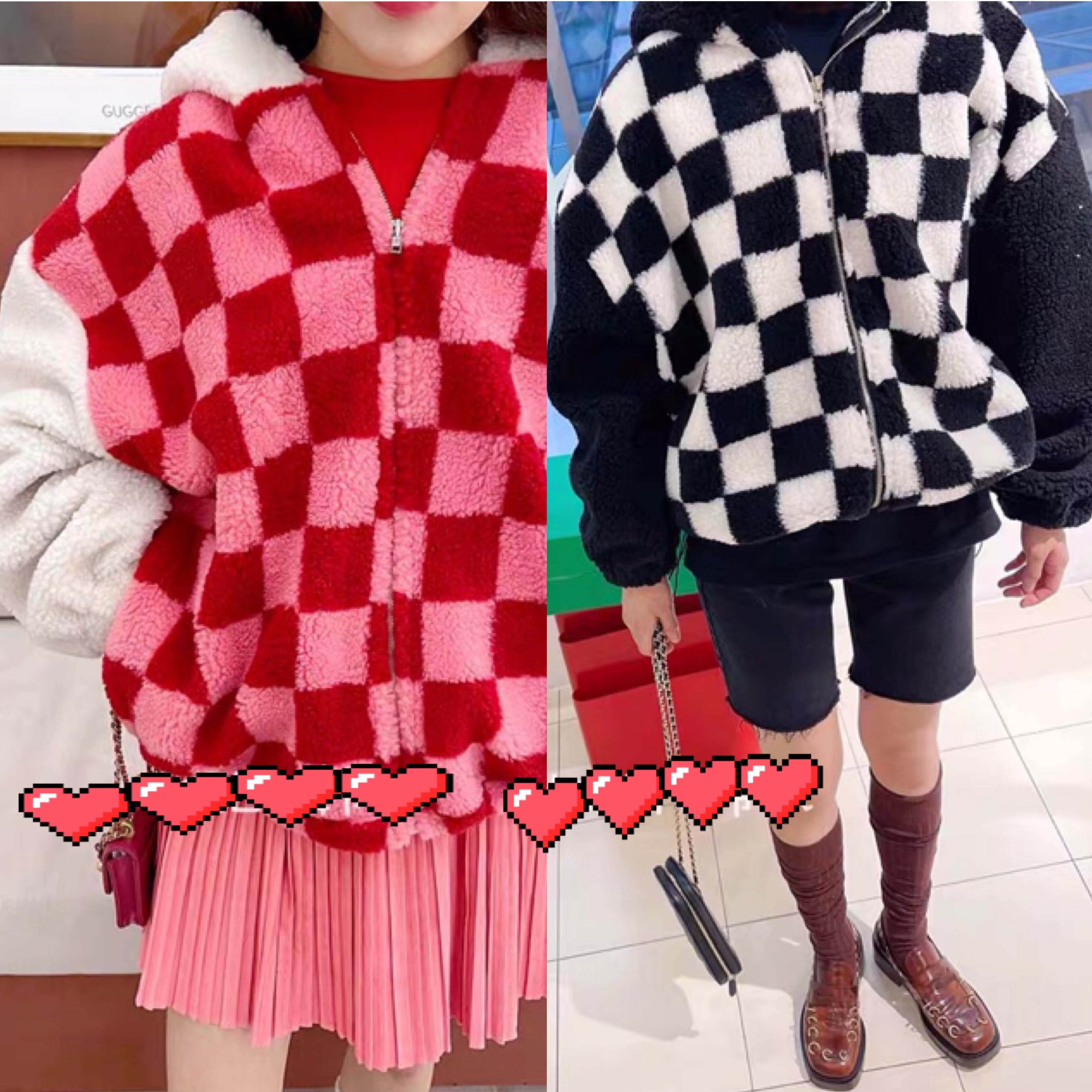 2カラー 】ピンク 白 黒 ジャケット ジャンパー アウター コート