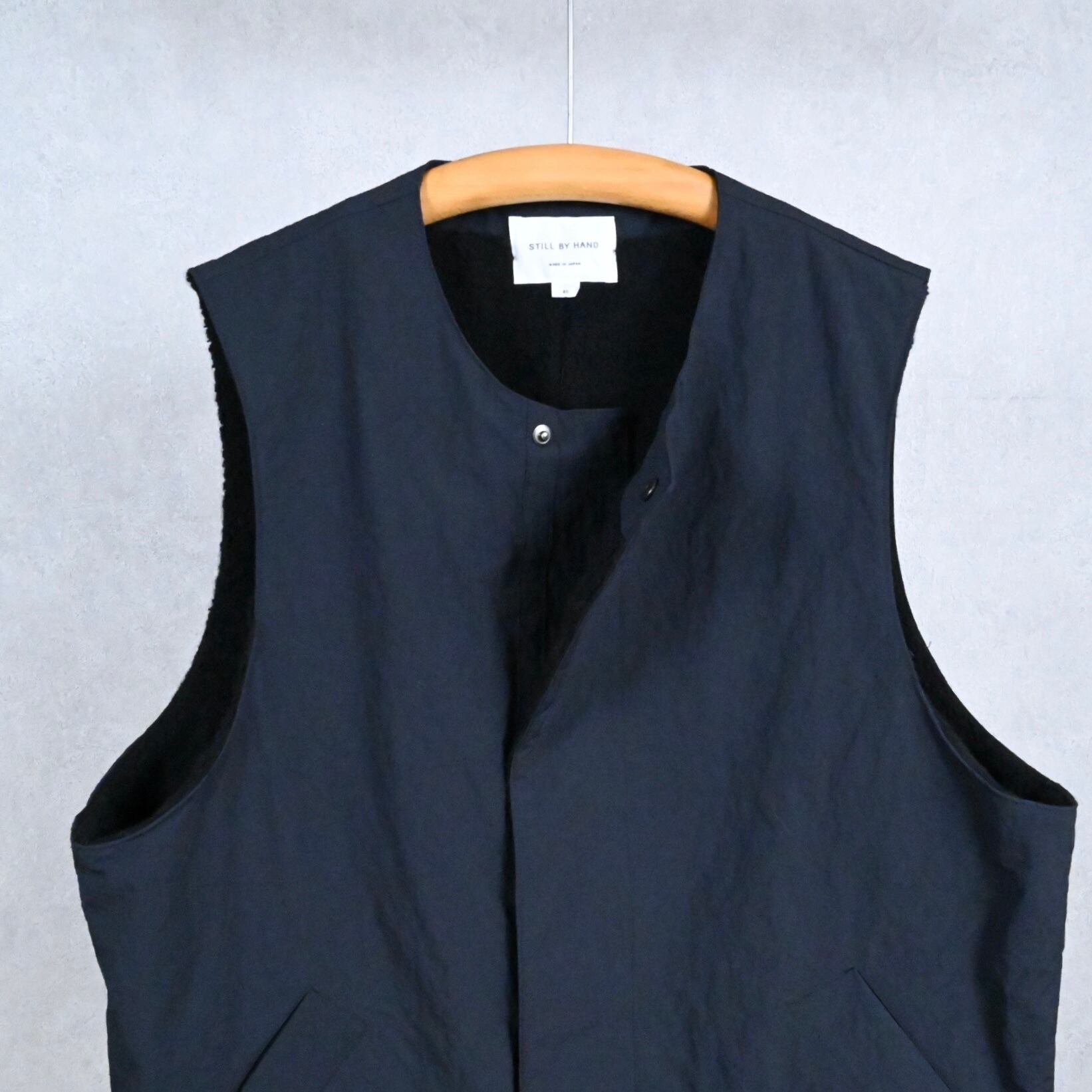 25AW STILL BY HAND（スティルバイハンド） Boa vest 3039d18d298e0e0e9ed5eb320f46b3
