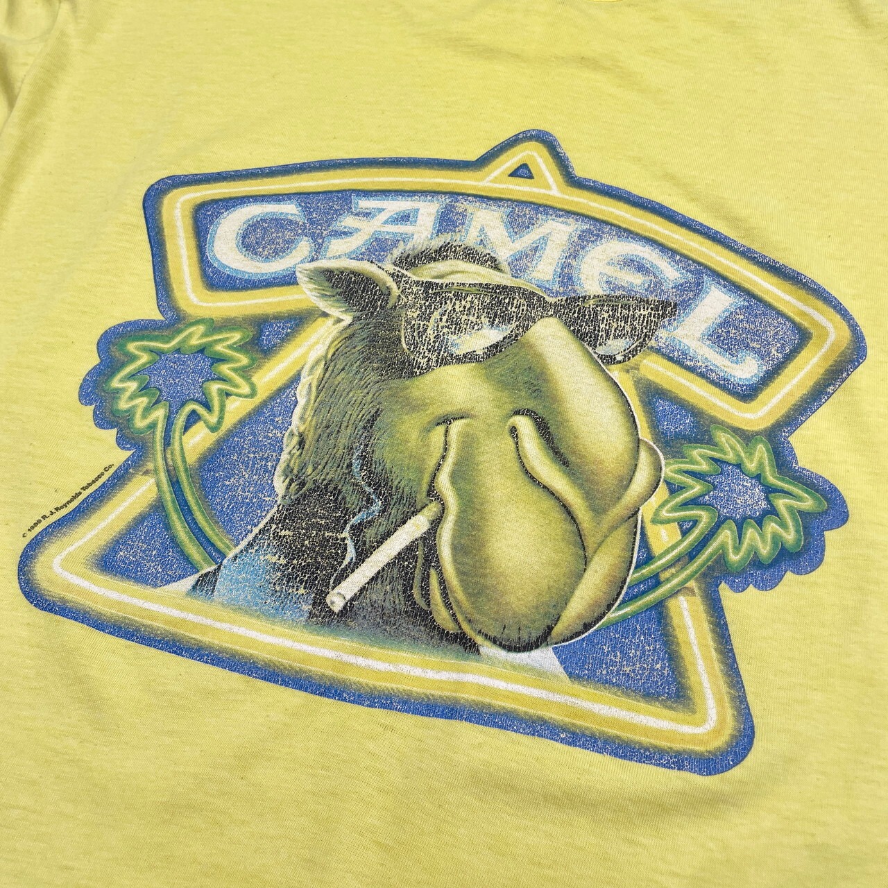 80年代 CAMEL キャメル タバコ アドバタイジングプリントTシャツ ポケT 