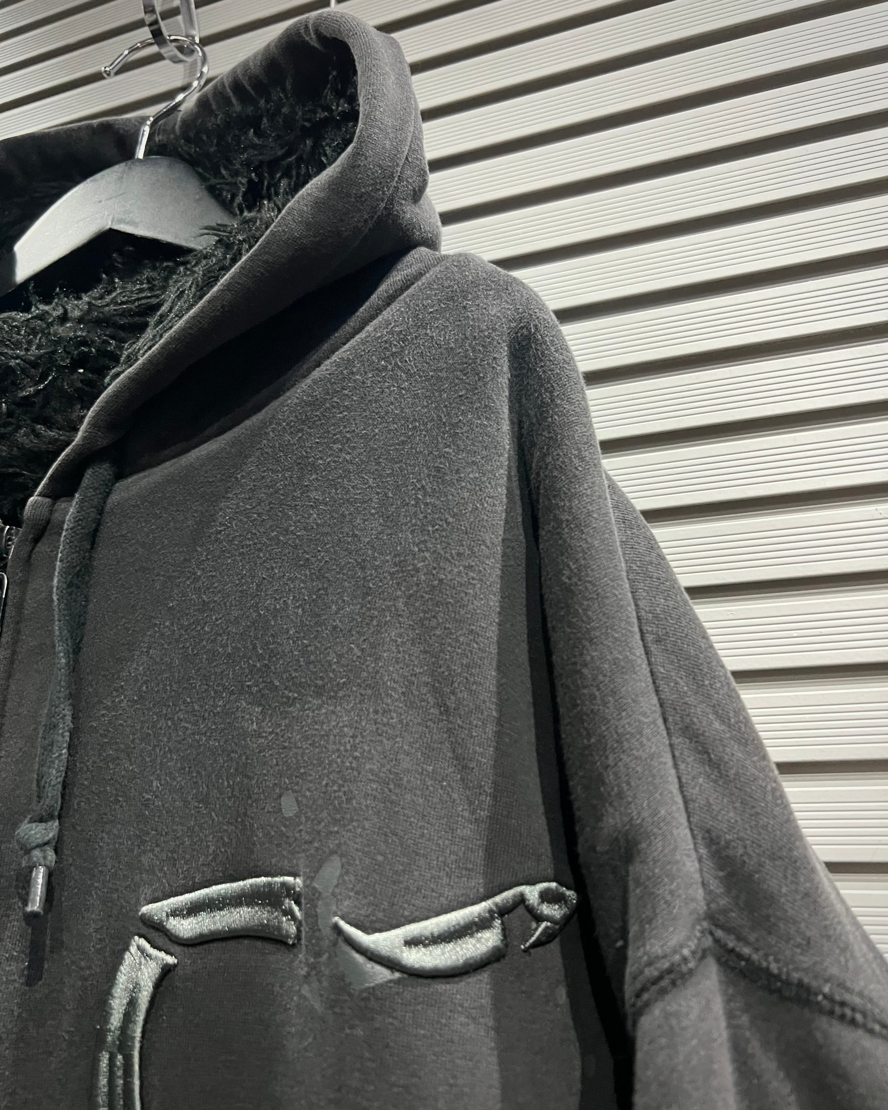 X VINTAGE】“FOX RACING”“MONSTER ENERGY” Logo Design Loose Zip Up