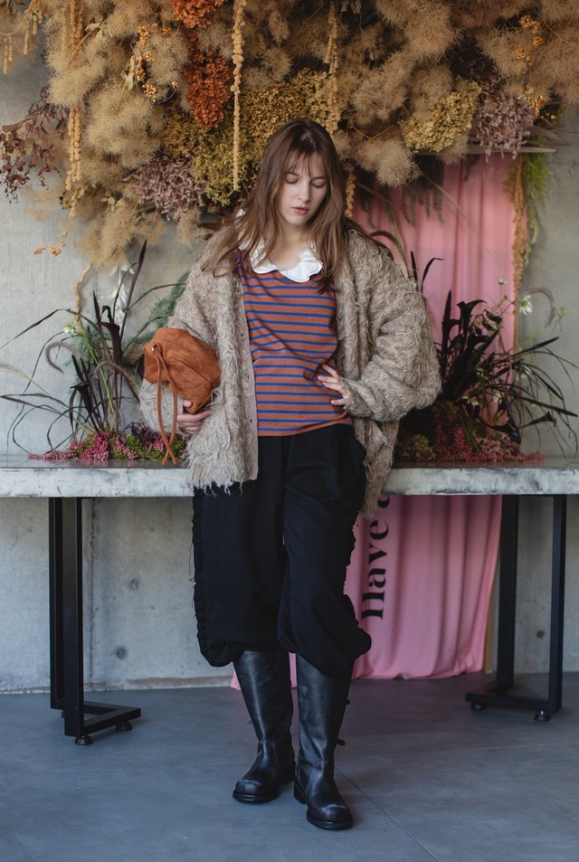 （original)衿つきボーダーTシャツ