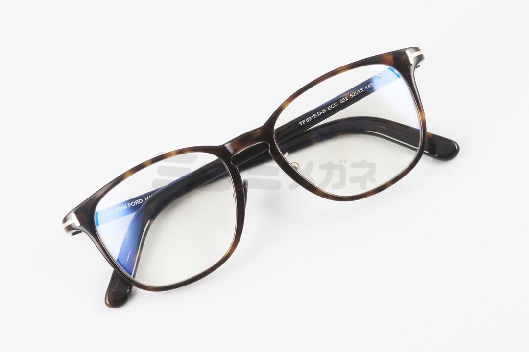 日本限定 TOM FORD メガネ TF5918-D-B ECO 052 ウェリントン メンズ