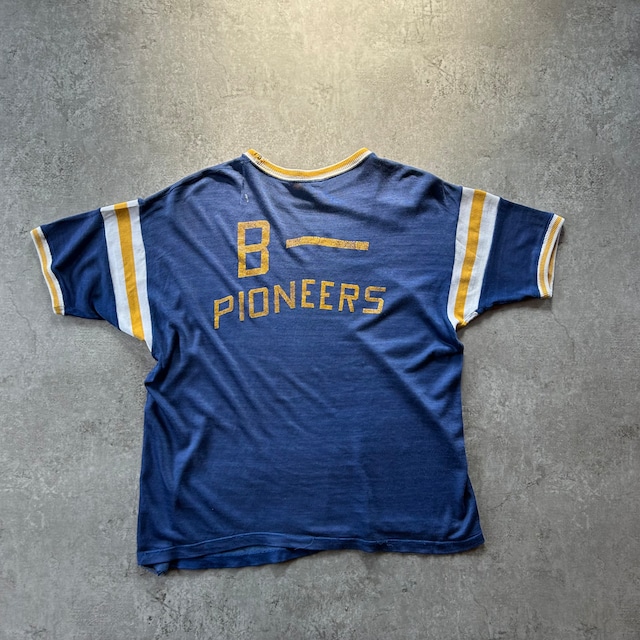 60s70s U.S.NAVY リンガーtシャツ L ホワイト×ネイビー | 東京準備室