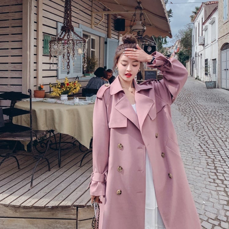 アウター レディース トレンチコート スプリングコート ライトアウター