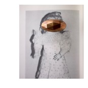 フランス 1900s 3.5c 鈍金色の多面角と真鍮ボタン アンティーク