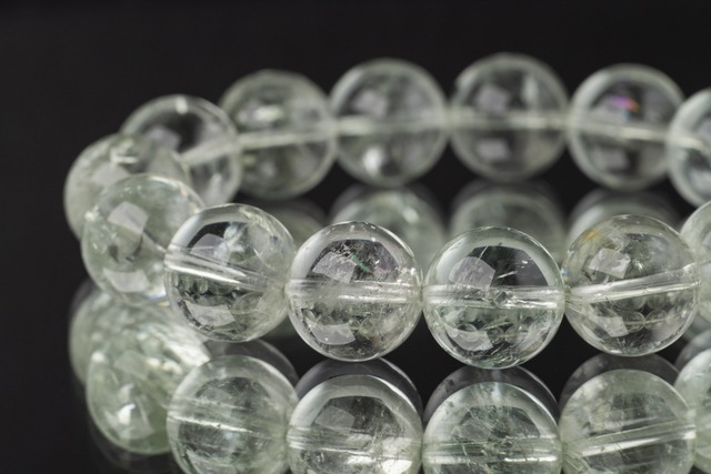 ◆一点物◆プラシオライト（グリーンアメジスト） 14mmブレスレット