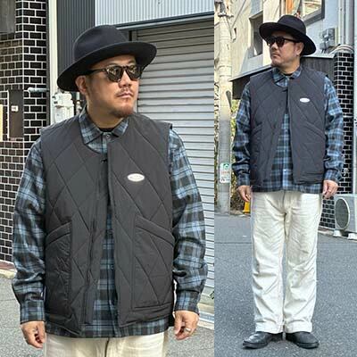 FLUTTER】TURBO HEAT®︎ Quilting Puff Vest -BLACK（フラッター