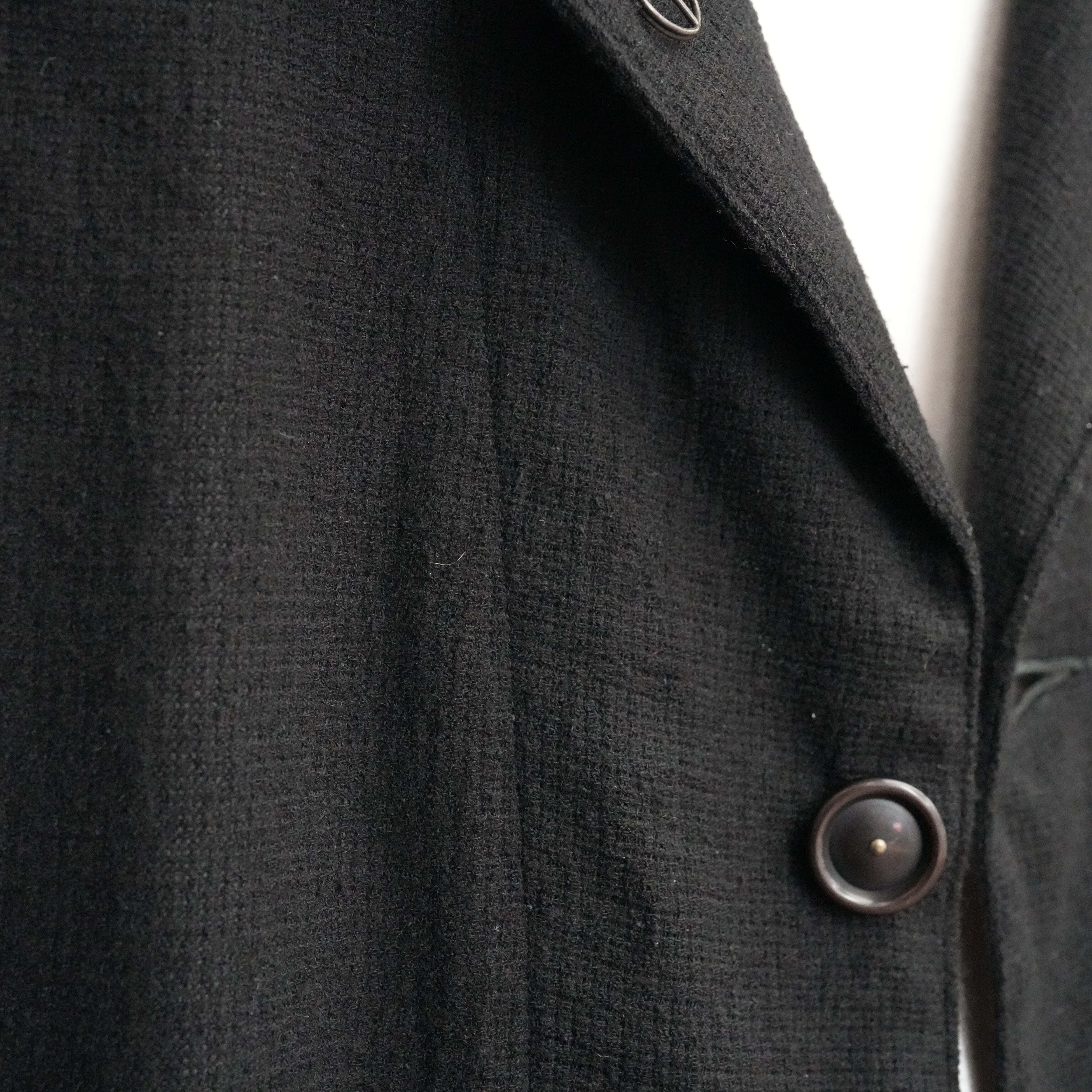 ジャケット・アウター 25AW ULTERIOR WOOL SILK MESH SH-COVERALL ULTERIOR / WOOL SILK MESH SH-COVERALL -BLACK- aIbn公式通販