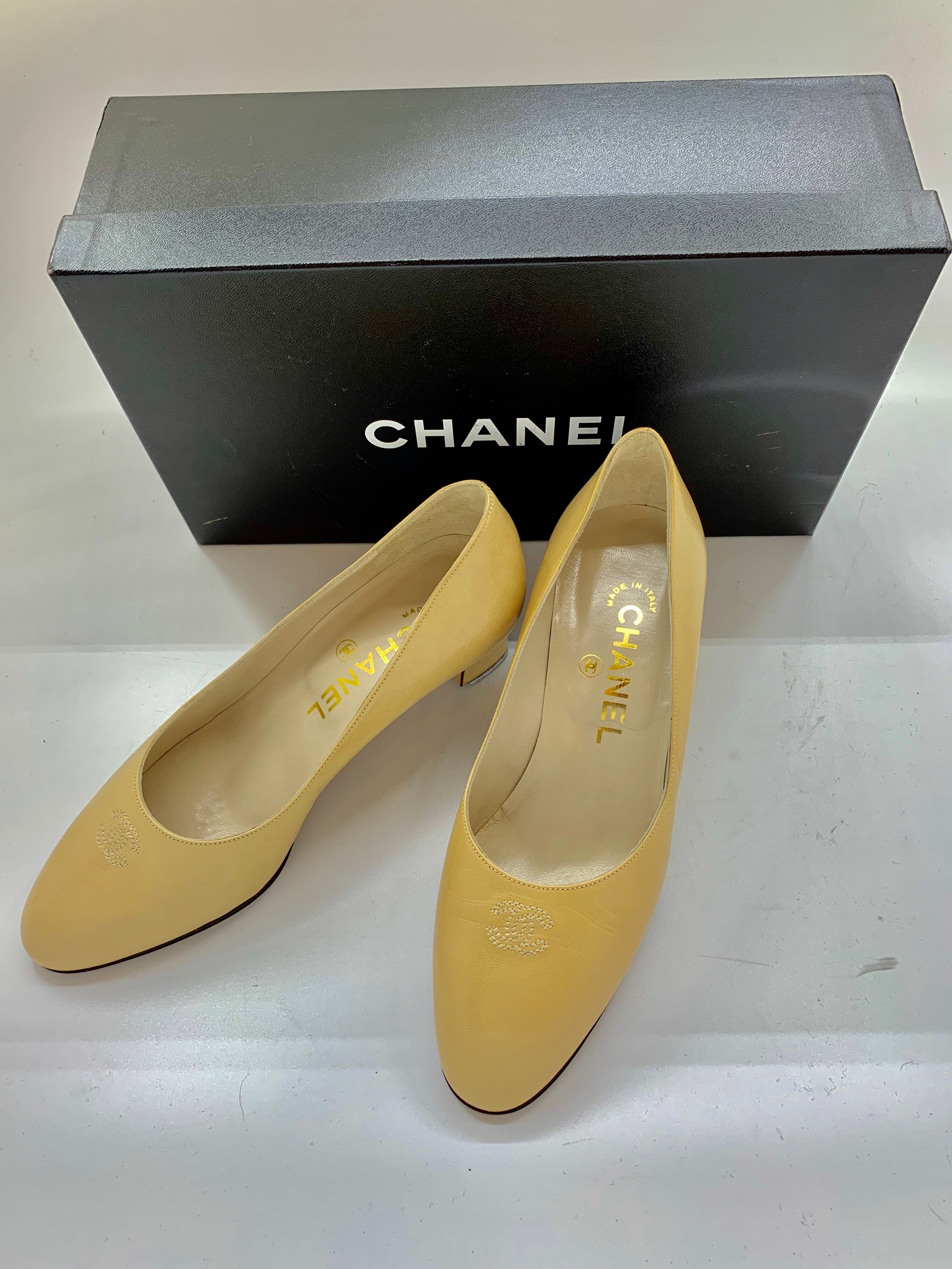 ローファー/革靴★正規品★CHANEL★バイカラーベビーシューズ★サイズ３５