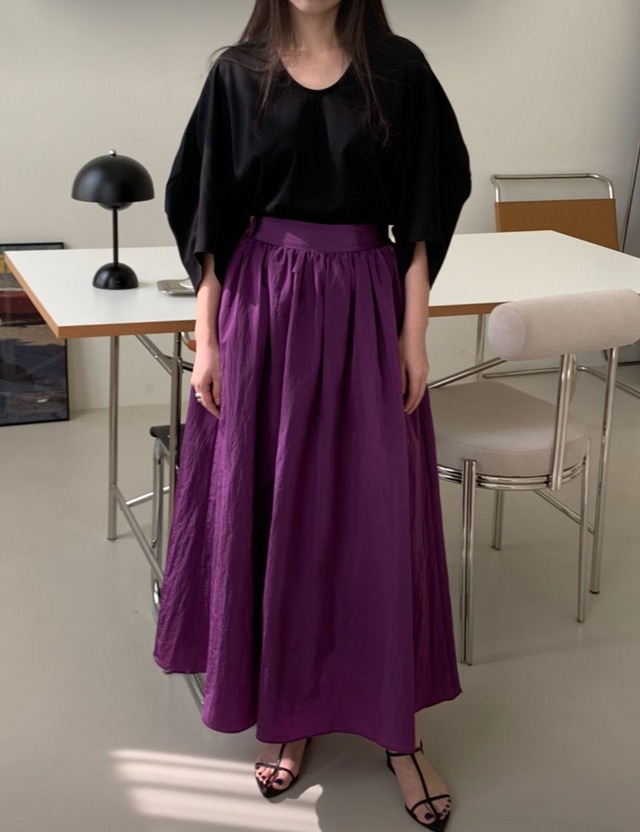 【Sale】High-Quality Flare Long Skirt_2colors