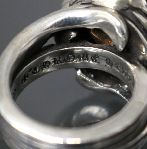 CHROME HEARTS クロムハーツ 22K カクテル リング ゴールドストーン