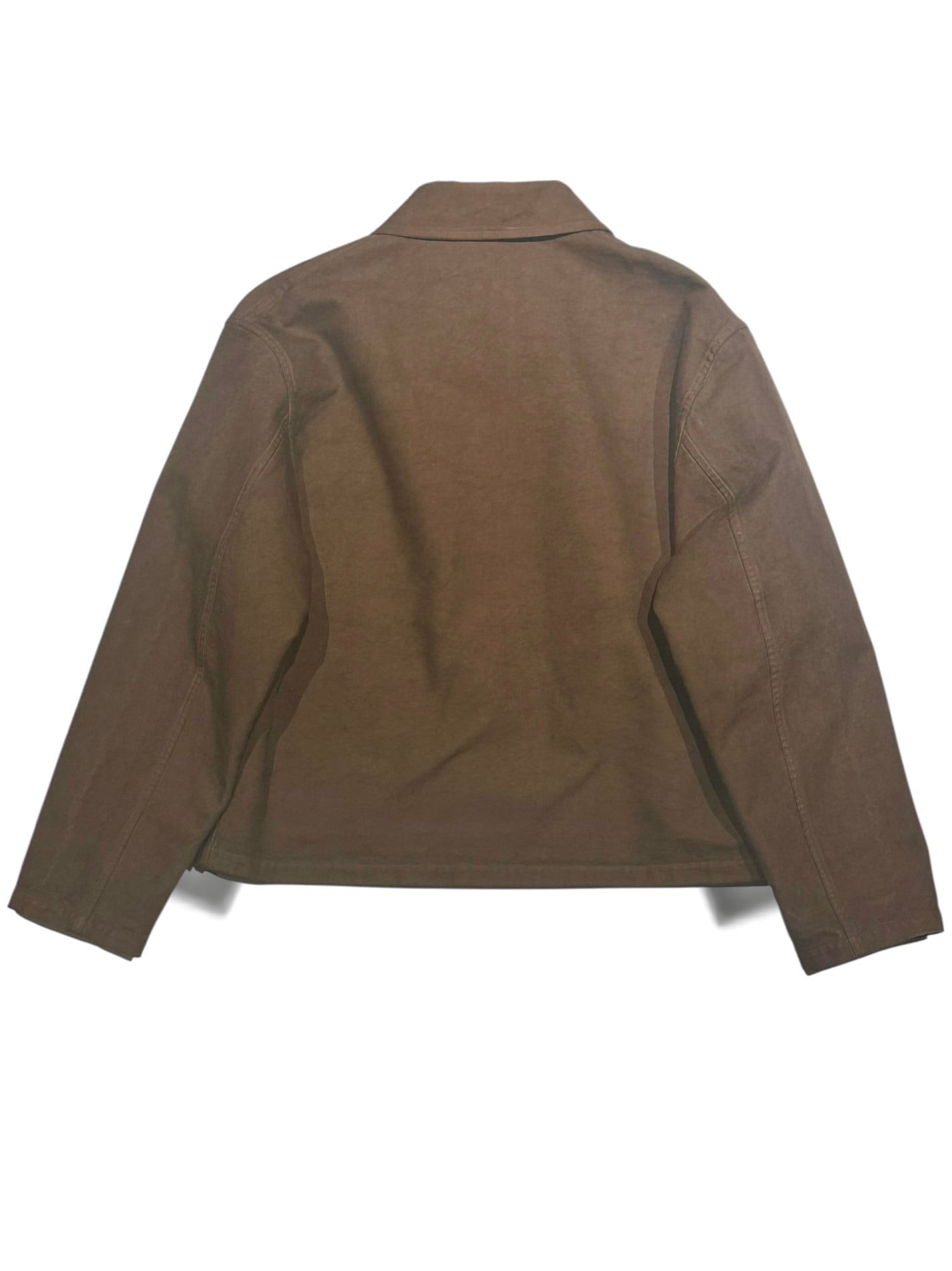 AURALEE  [GARMENT-DYED ORGANIC COTTON TWILL SHORT WORK JACKET]