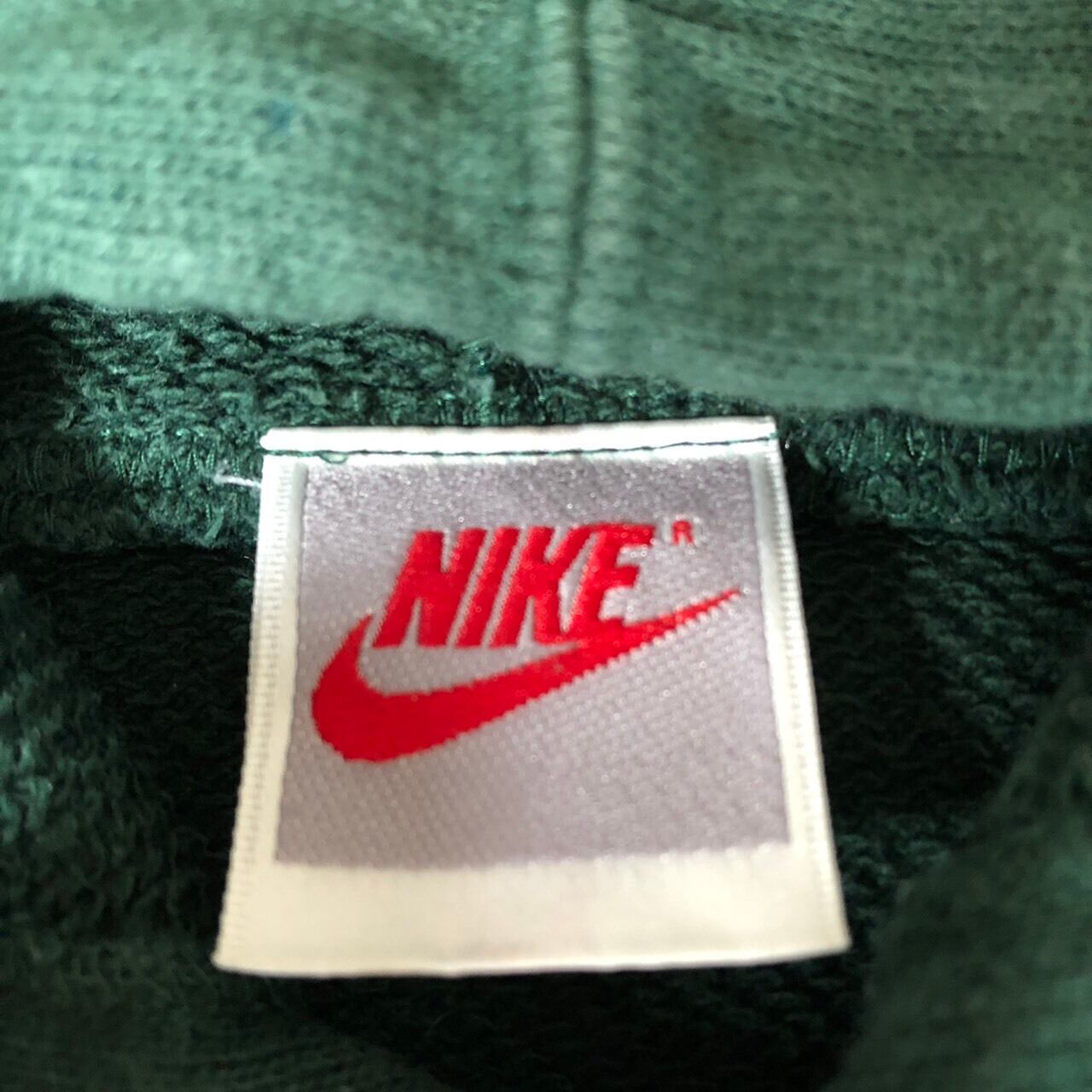 超希少！ 90s'銀タグ NIKE ビックスウッシュ刺繍 スウェットパーカー ...