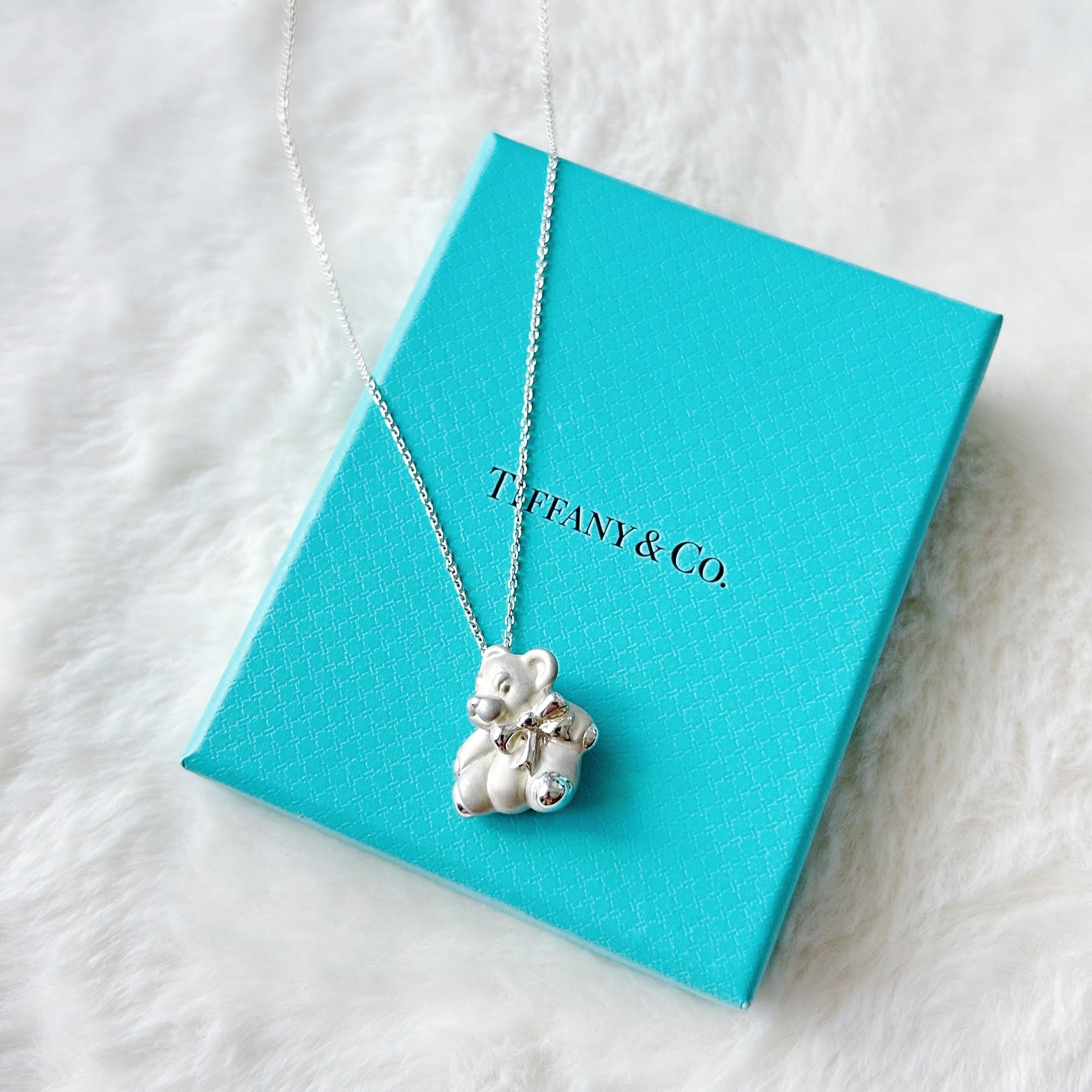 【T7153】Tiffany&Co. teddy bear necklace/silver925/ティファニー/ネックレス