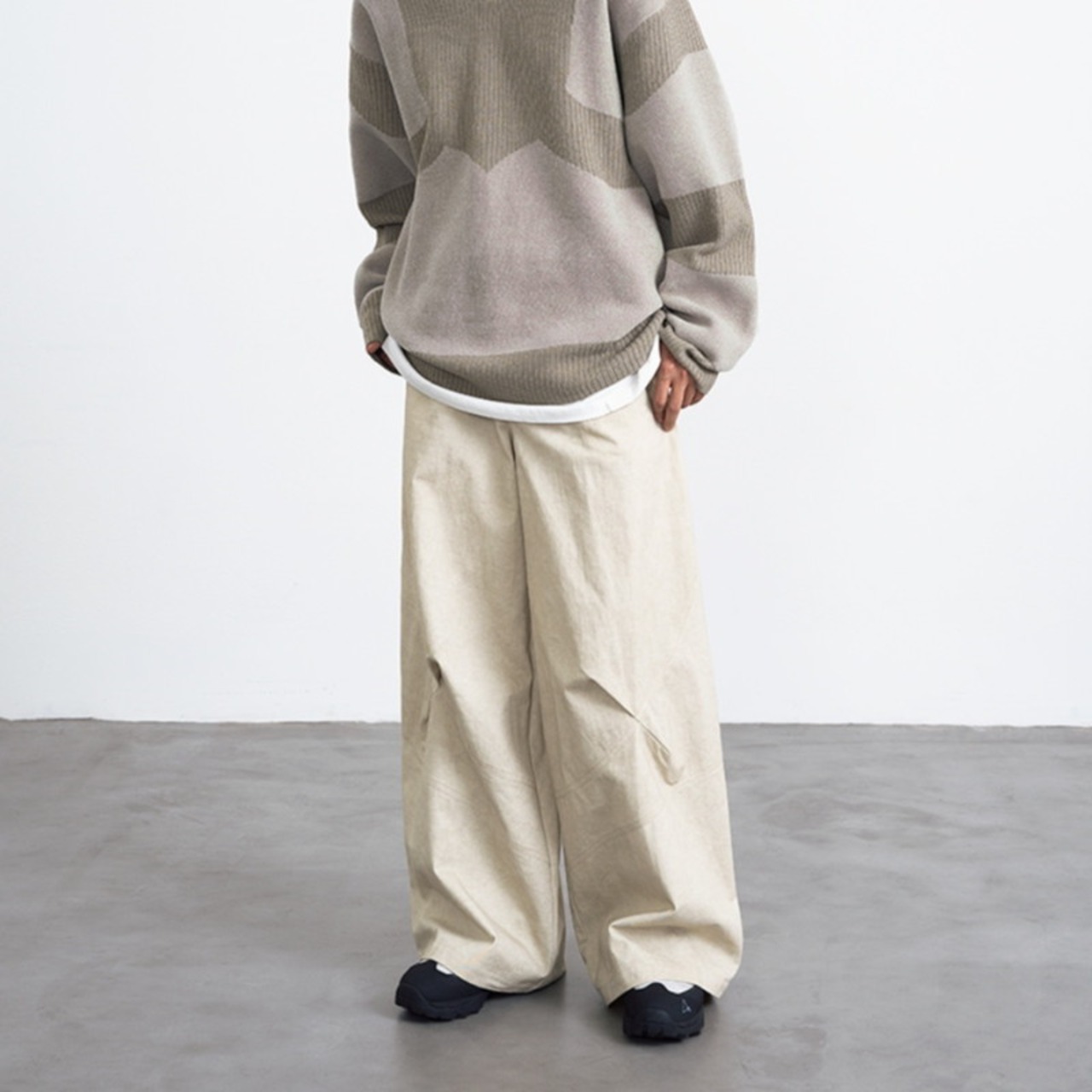 ニーアクセントリラックスパンツ　961