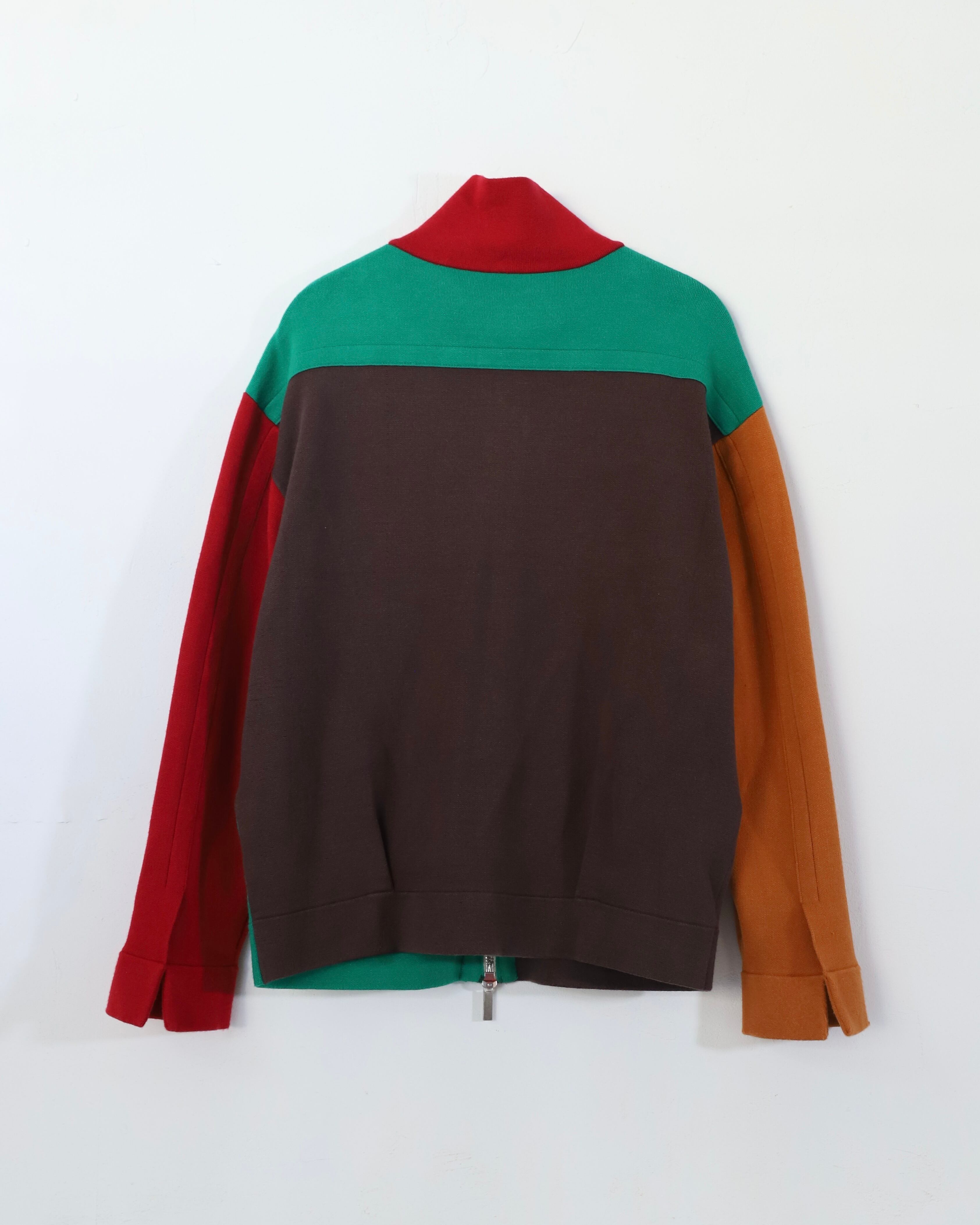 AMBERGLEAM AMBERGLEAM Jacquard Knit Drivers Jacket Jacquard Knit 