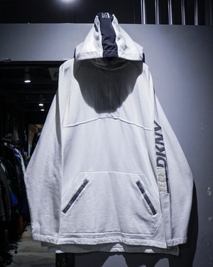 【add (C) vintage】"DKNY" Reflector Design Vintage Half Zip Hoodie