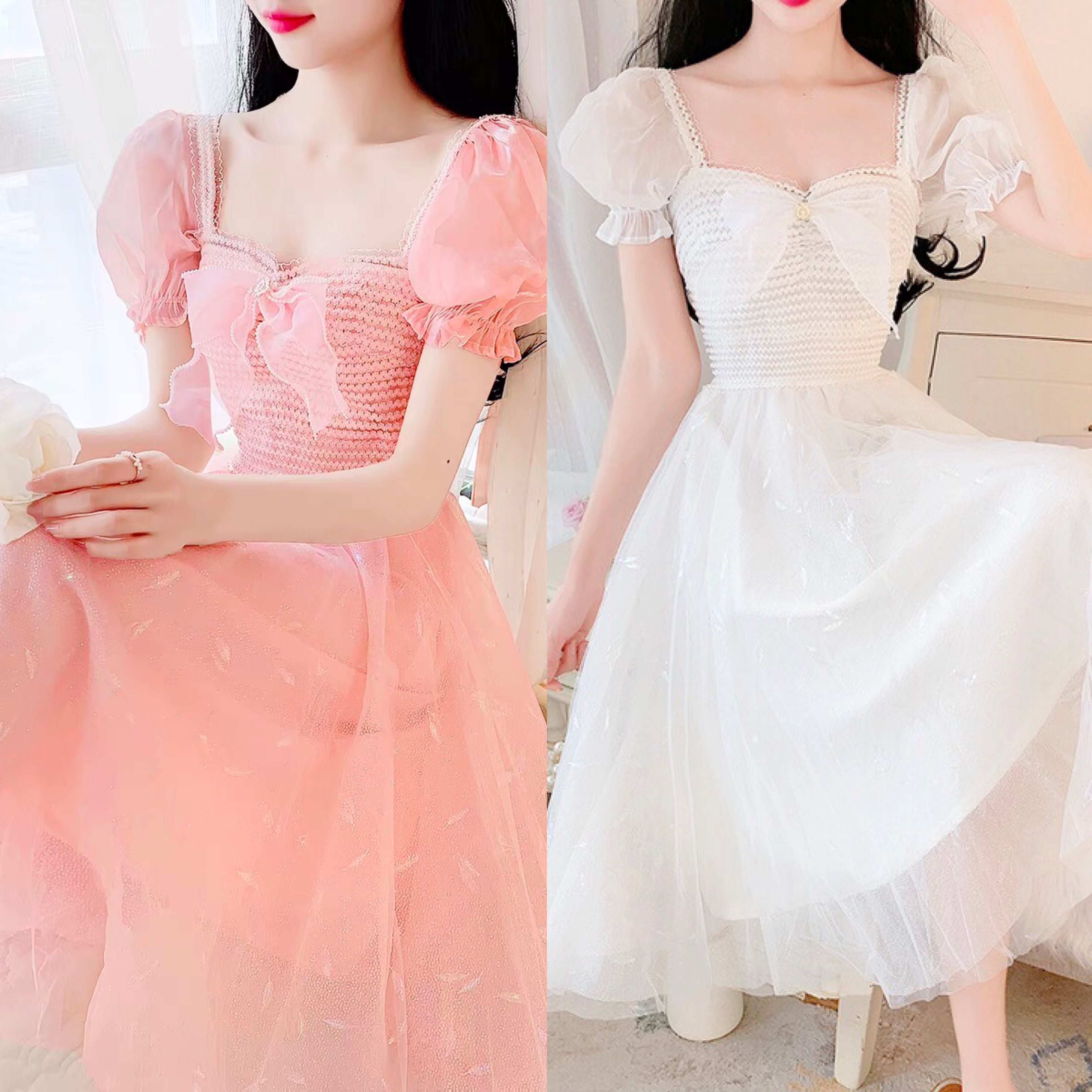 ワンピース ピンク 白 リボン ワンピース リボン 上品 発表会