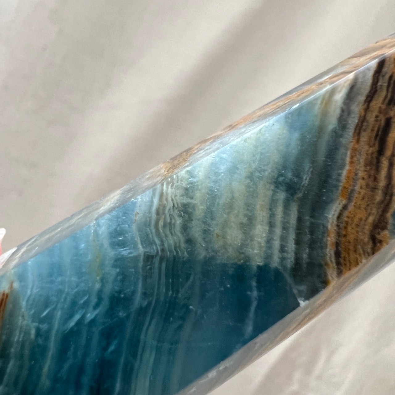 ブルーオニキスタワー0605*天然石ポイント*天然石インテリア*置き物