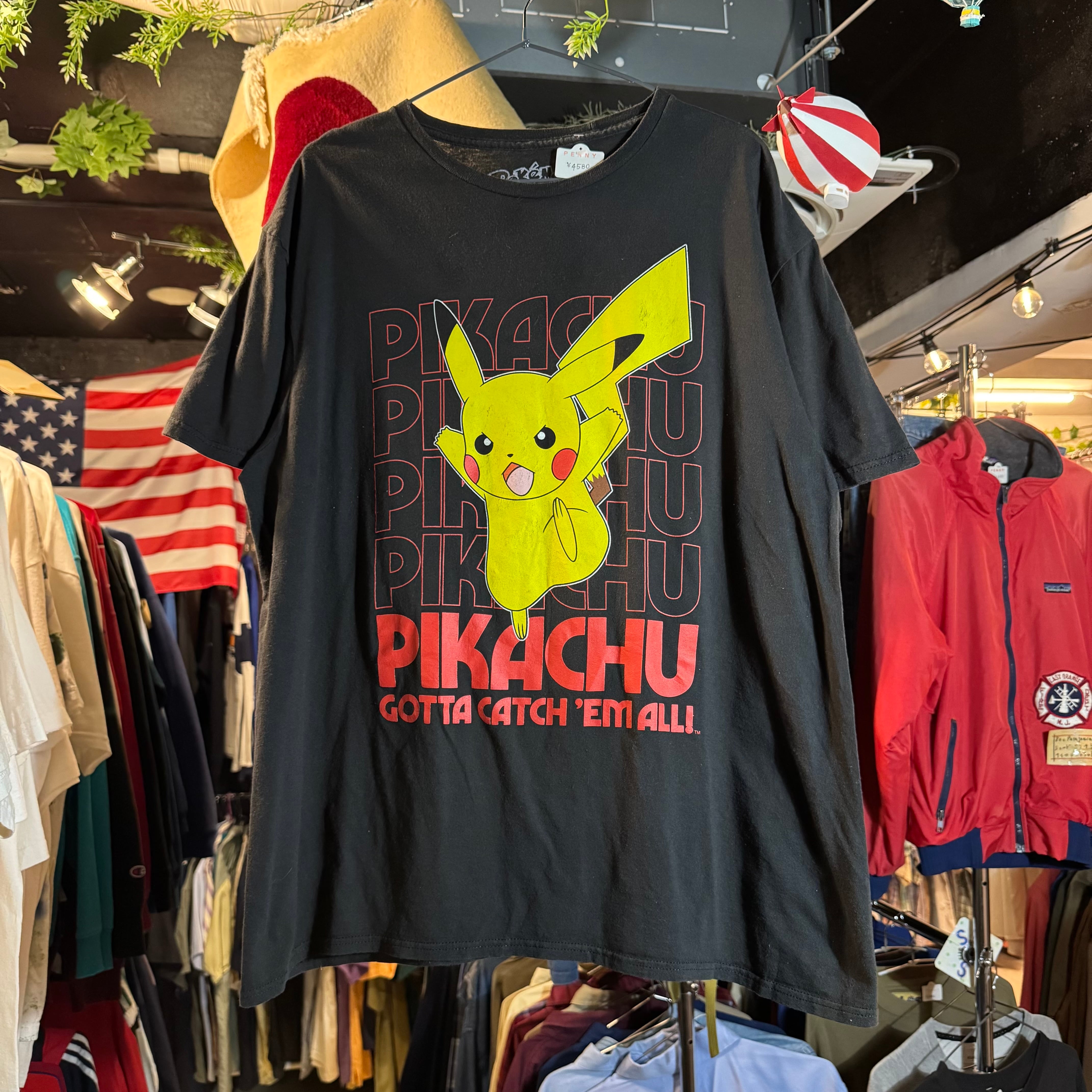 アニメ ポケモン ピカチュウ プリントTシャツ AKB | 古着屋PENNY