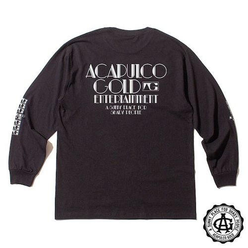 【ACAPULCO GOLD/アカプルコ ゴールド】VACATION LS TEE 長袖Tシャツ / BLACK / FW25 セール対象外