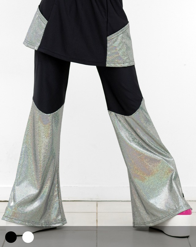 Spread Pants Gear【BLACK×HOLOGRAM】/AIKA ELECTRONICS