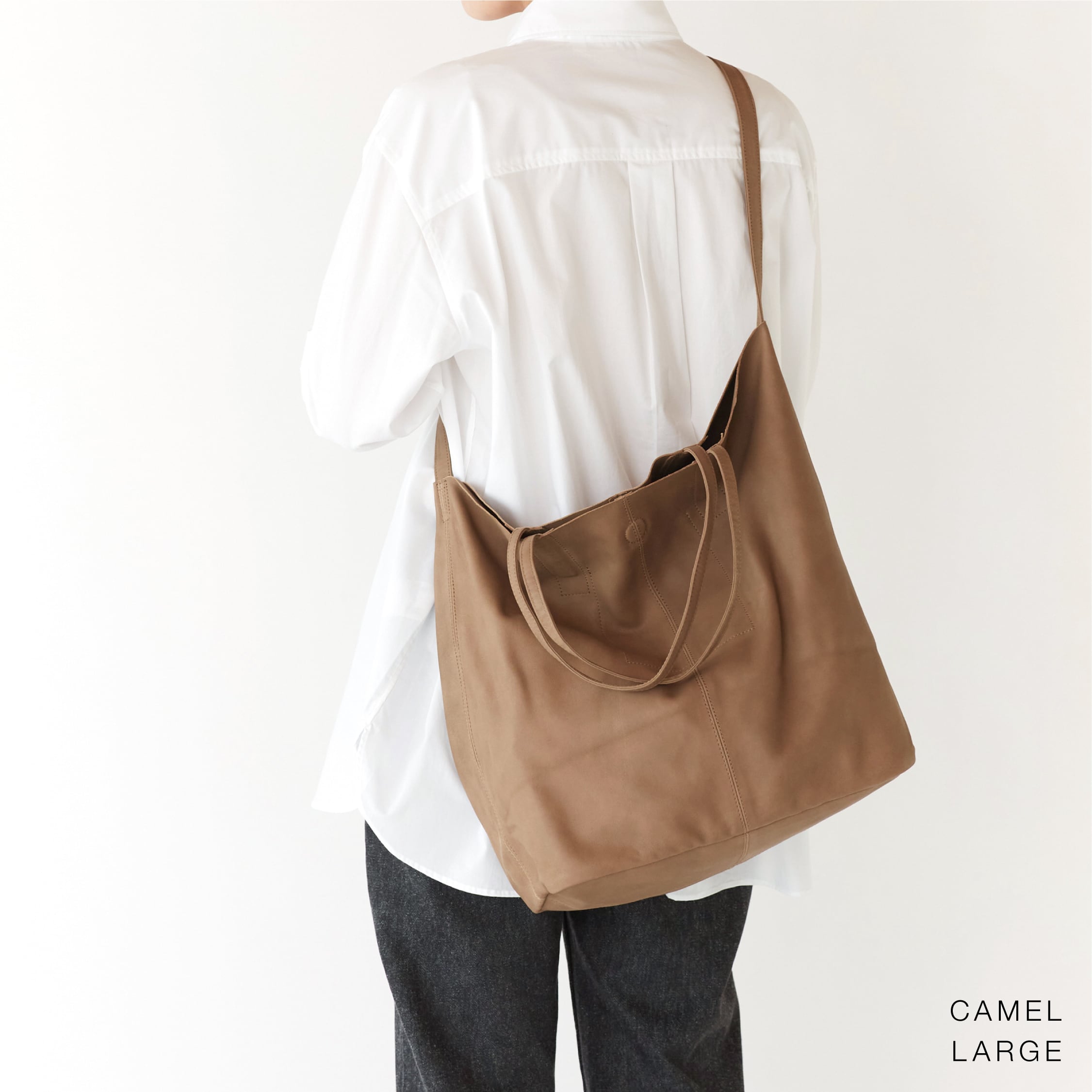3WAY LARGE TOTE（L size）CAMEL | Morphee（モルフェ）