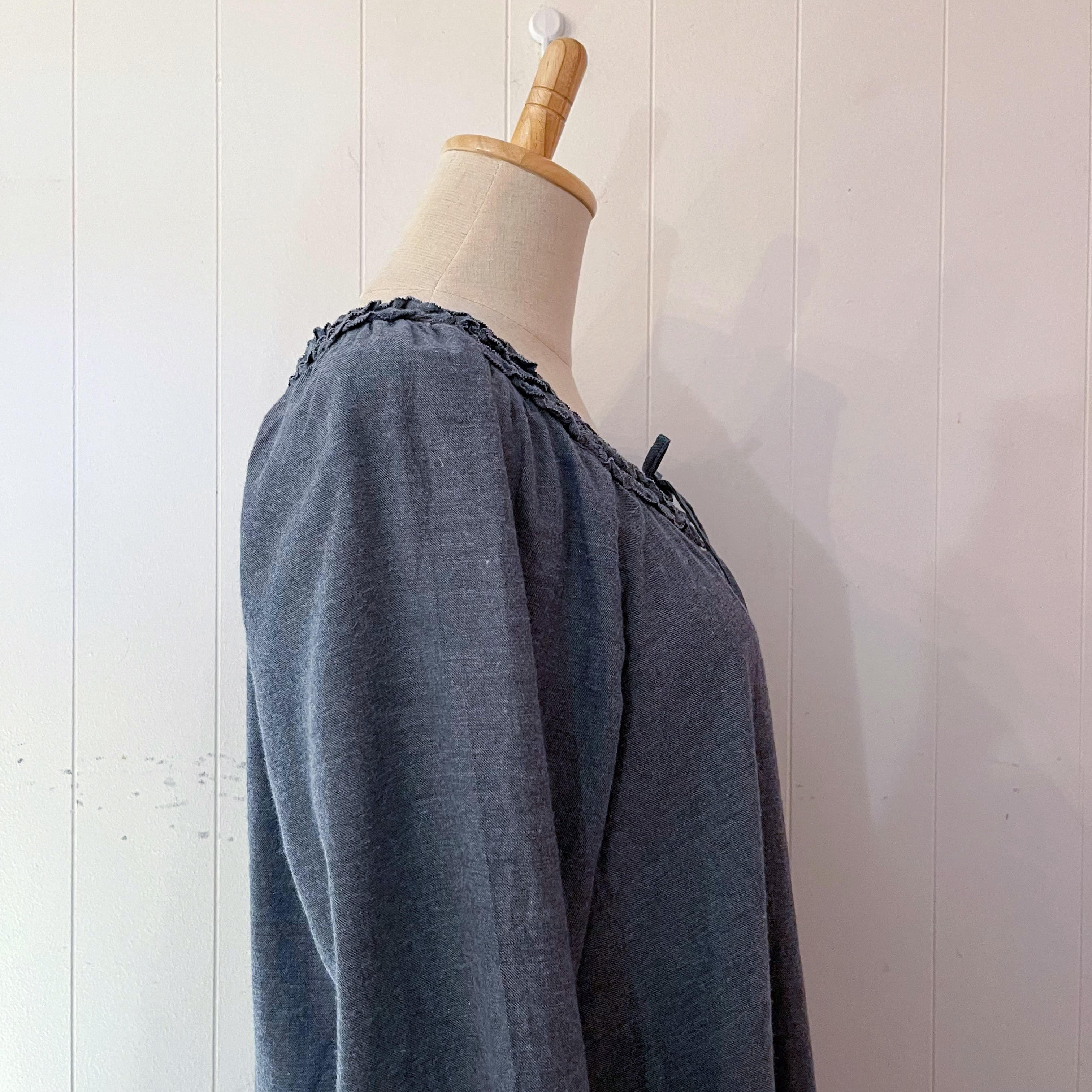 PINKHOUSE / cotton frill gather one-piece