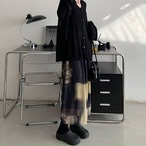 タイダイメッシュAラインスカート　0112