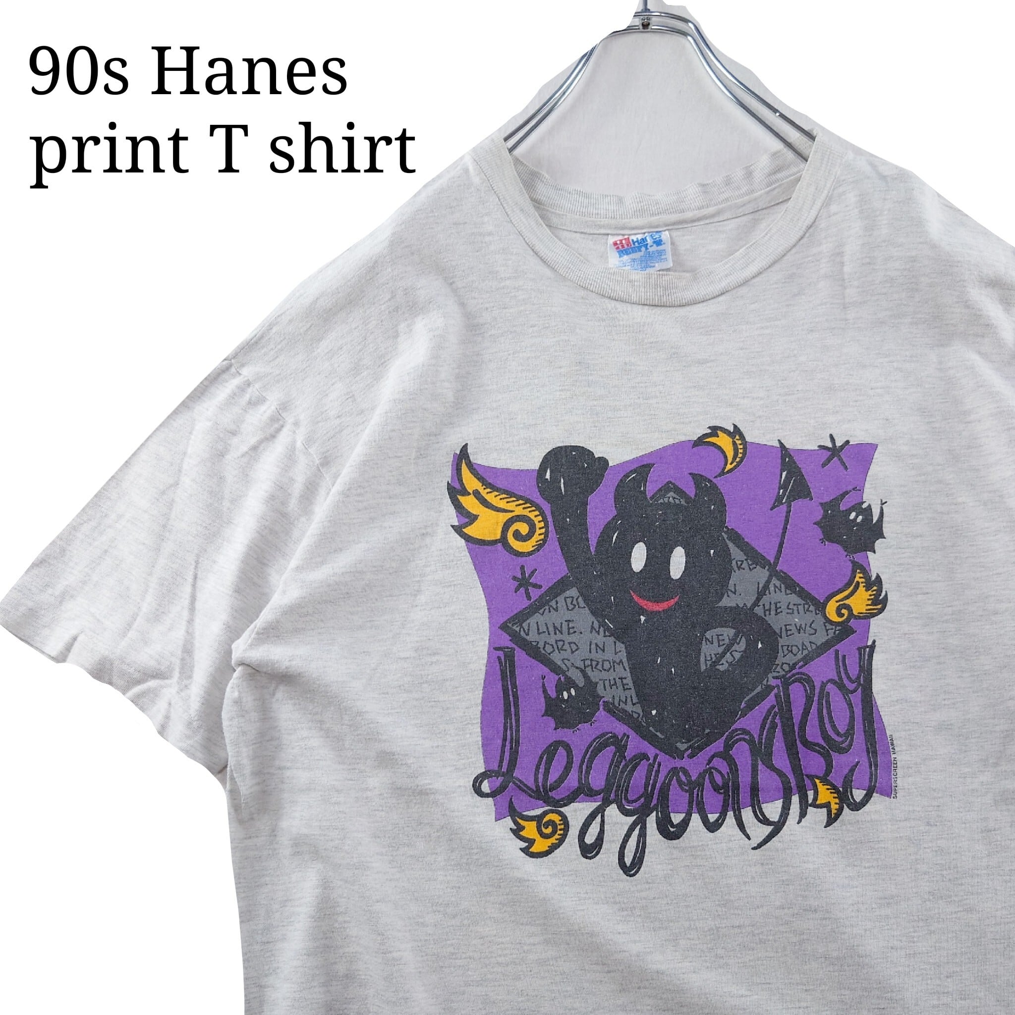 90s・USA製】Hanes ヘインズ Tシャツ デビル シングルステッチ ...