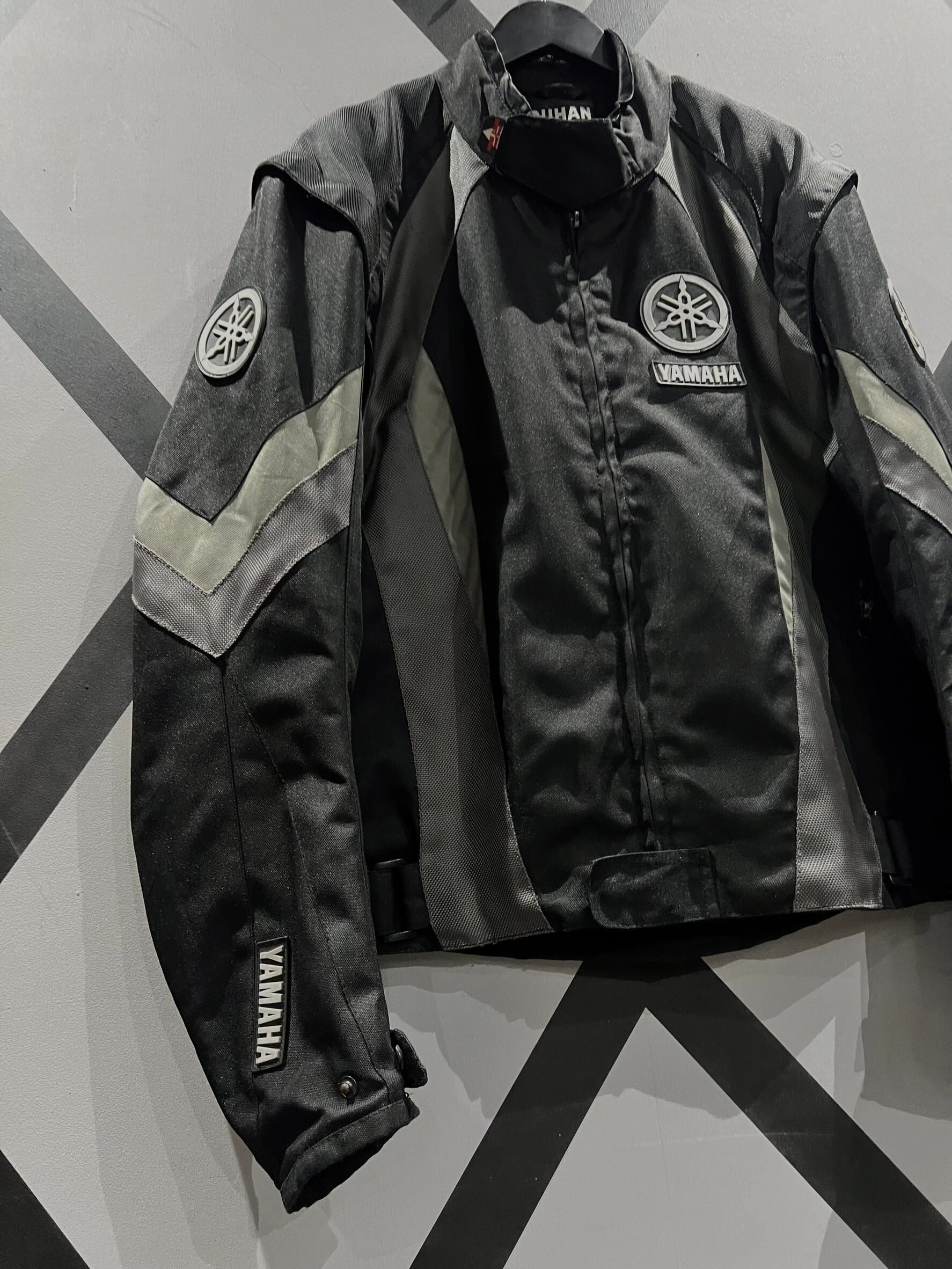 X VINTAGE】“YAMAHA” Logo Patch Design Arm Detachable Gimmick Nylon