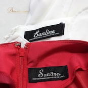 社交ダンス 衣装 スタンダード トップス レッスンウェア レディース オールシーズン Sanline サンリーヌ 赤 白 ラインストーン ホワイト系 レッド系 まとめ売り 社交ダンス トップス セット レディースファッション おしゃれ カジュアル ダンス衣装