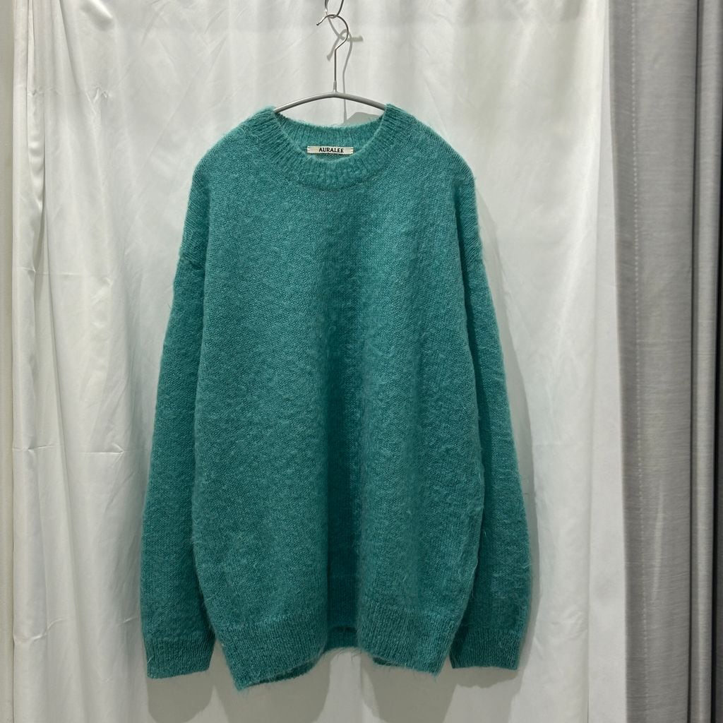 AURALEE オーラリー 22AW BRUSHED SUPER KID MOHAIR KNIT P/O モヘア