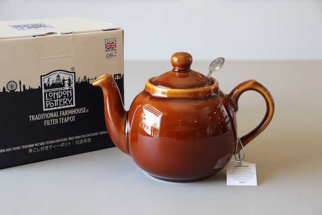 London Pottery（ロンドンポタリー） ティーポット 2カップ 600ml ロッキンガムブラウン