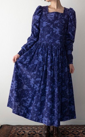 80s Laura Ashley velvet dress