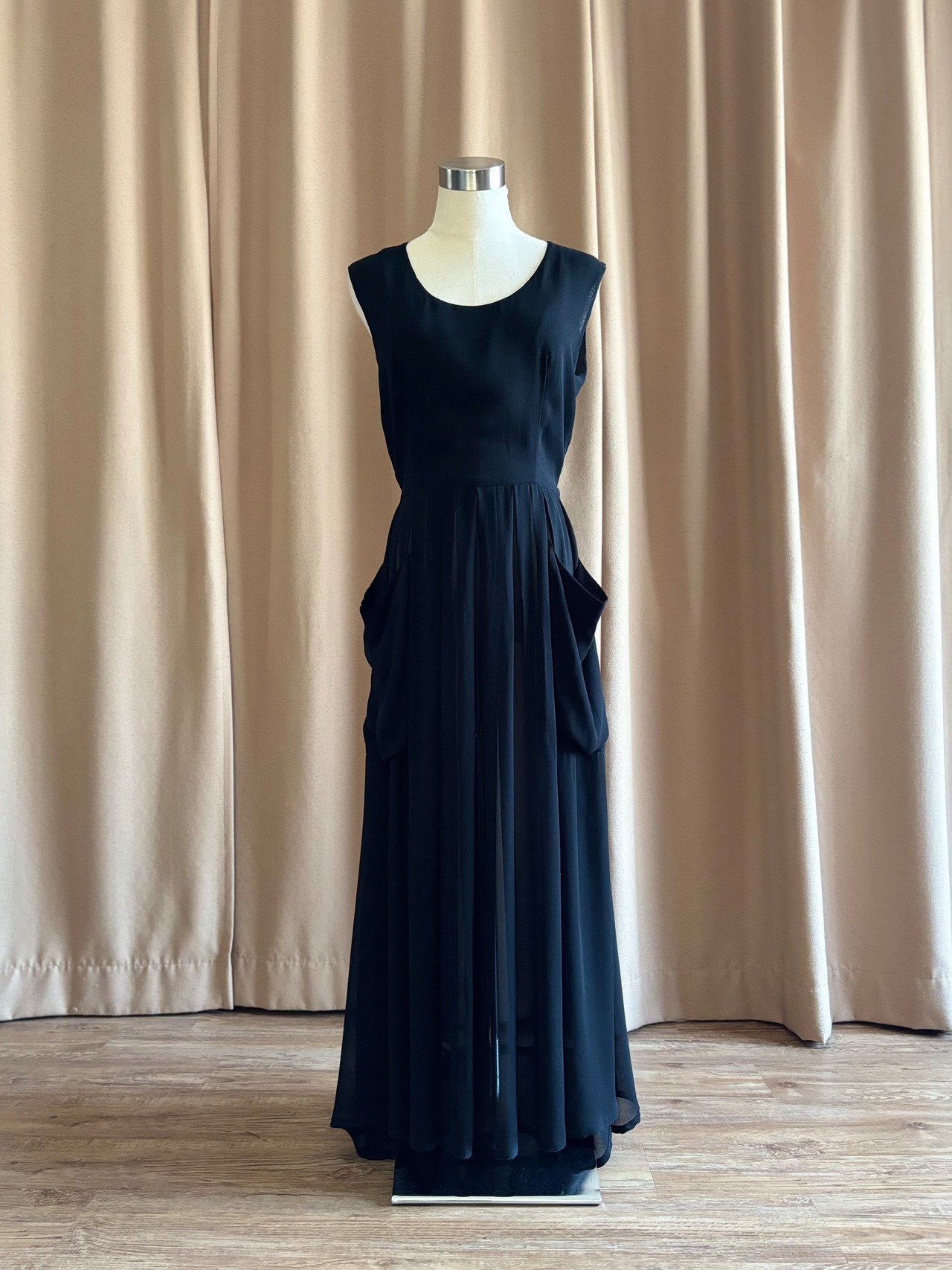 MADE IN ITALY black sheer dress-5138-7