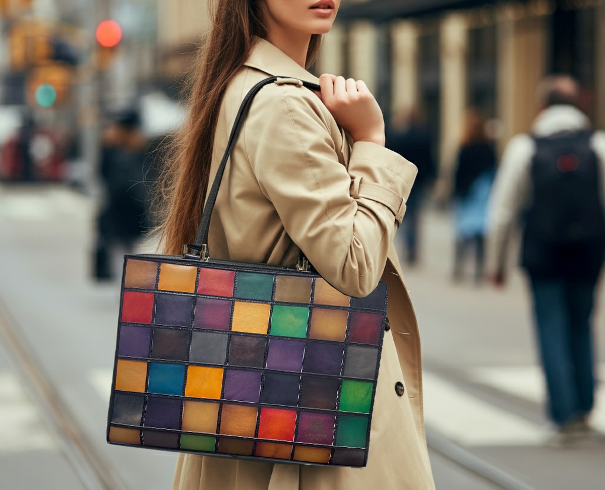 リコミ様用　ヘビ革 ケリーハンドバッグ マルチカラー 3046818e128788a206adfd6433c150