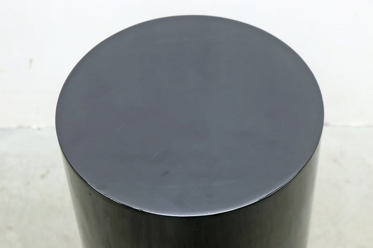 クラシカル 円筒型 花台 展示台 サイドテーブル 鏡面仕上げ ラック