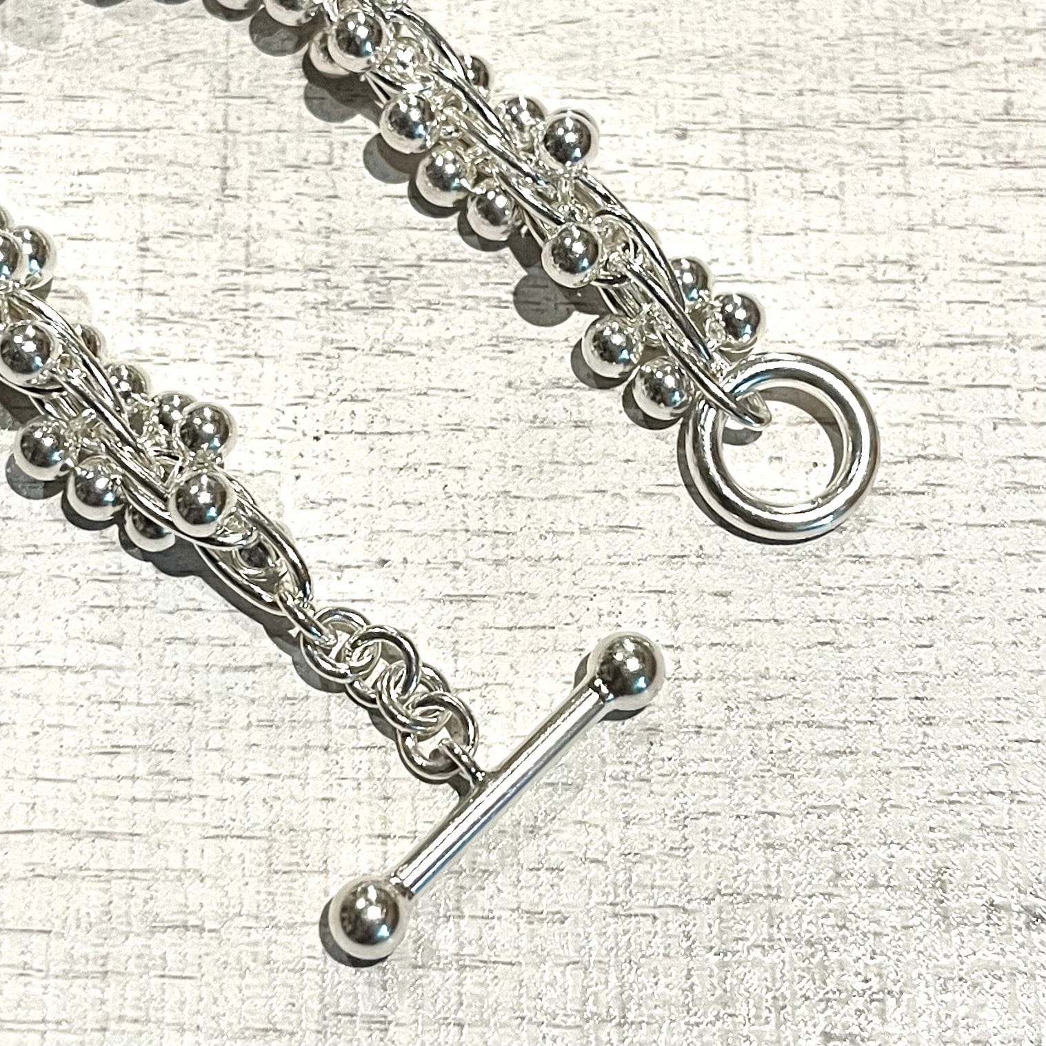 BIG DNA DESIGN CHAIN MANTEL BRACELET -SILVER925- DNAブレスレット