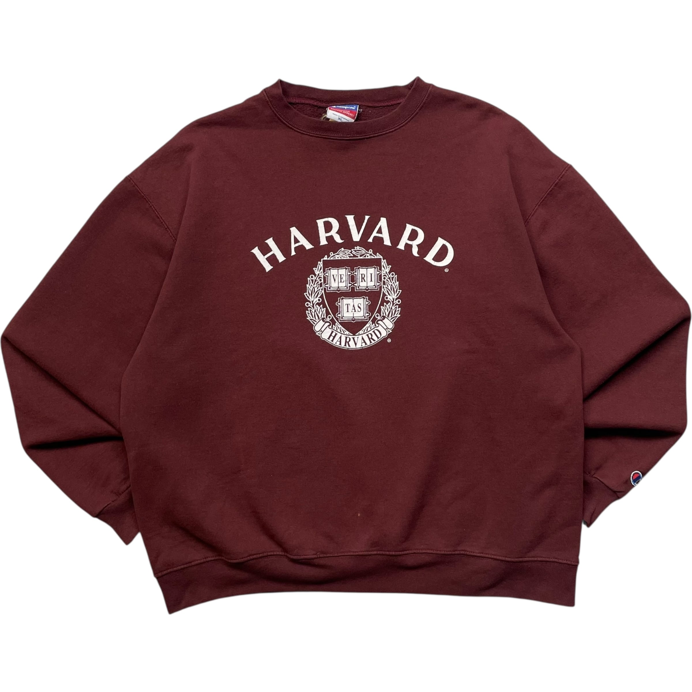 《XL》 champion チャンピオン スウェット カレッジプリント ハーバード大学 バーガンディ no.8910