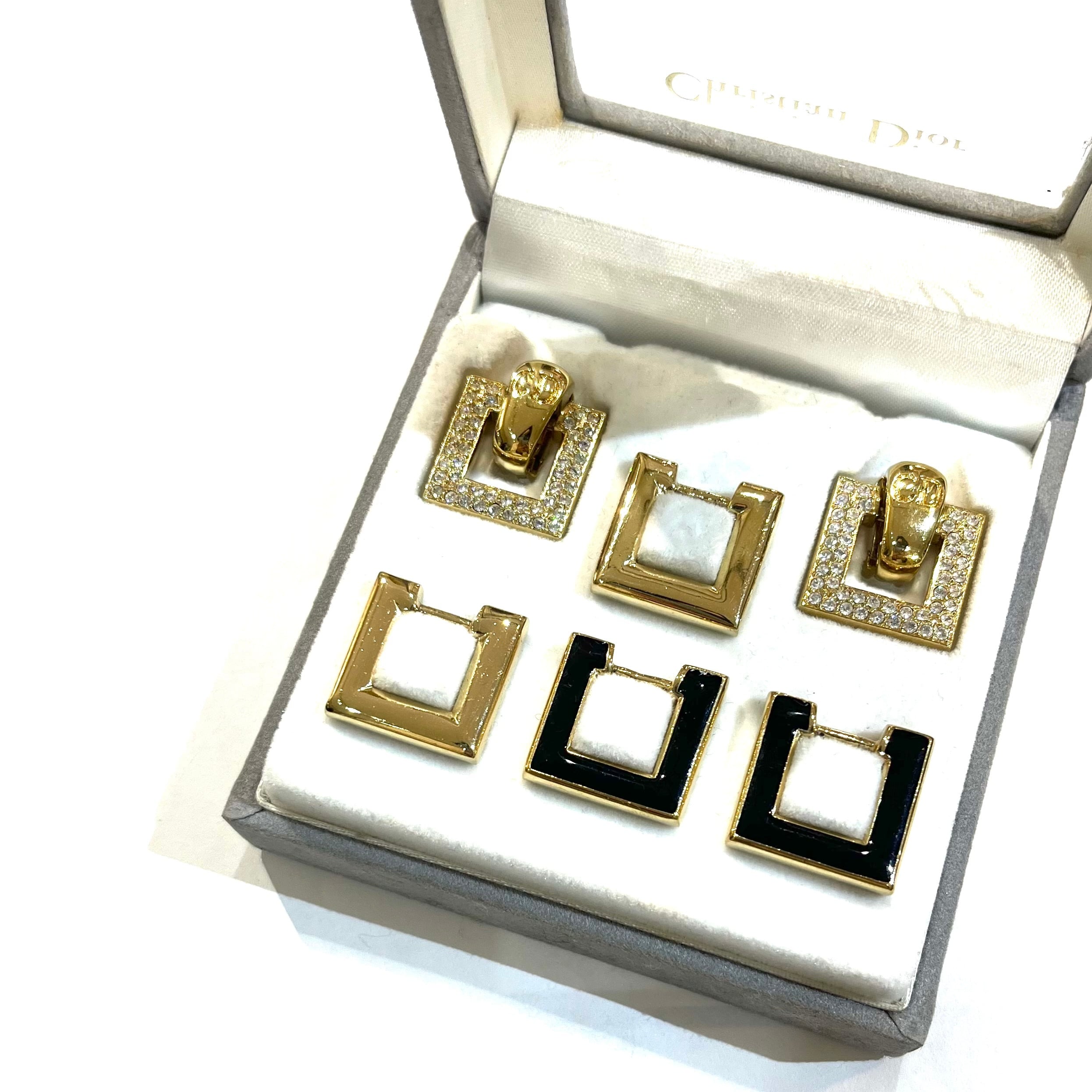 Christian Dior 】2188 DIOR VINTAGE カメレオン6チャーム イヤリング