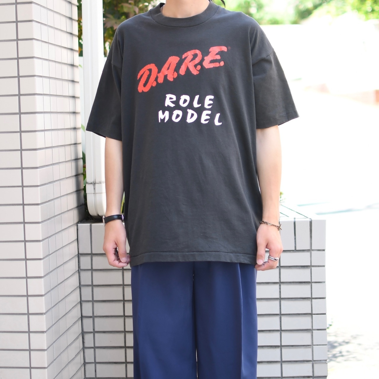 90's D.A.R.E role model print tee