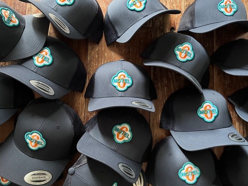 “Motel 6" Mesh Cap trucker hat/ Snapback by Yupoong