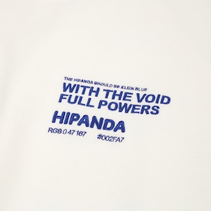 SALE 送料無料 【HIPANDA ハイパンダ】メンズ クルーネック スウェット トレーナー MEN'S CREW NECK SWEAT SHIRT / BLUE・WHITE