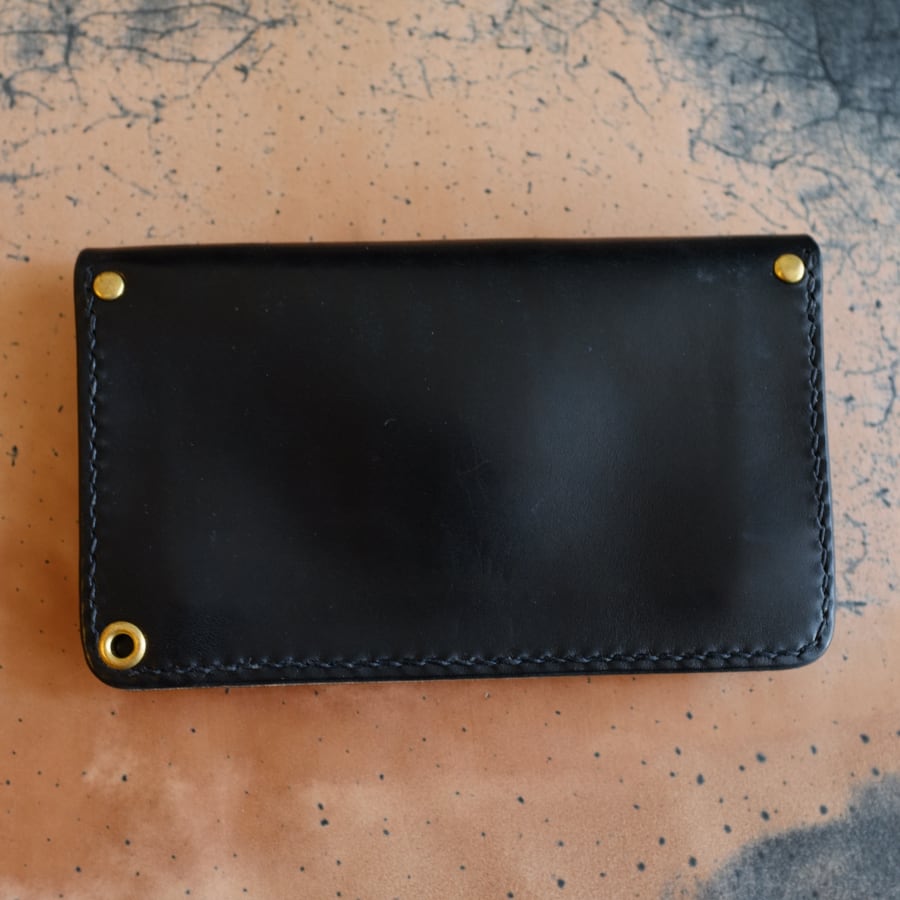 在庫品】ミドルトラッカーウォレット 壱 GUIDI CULATTA CAVALLO 参層式