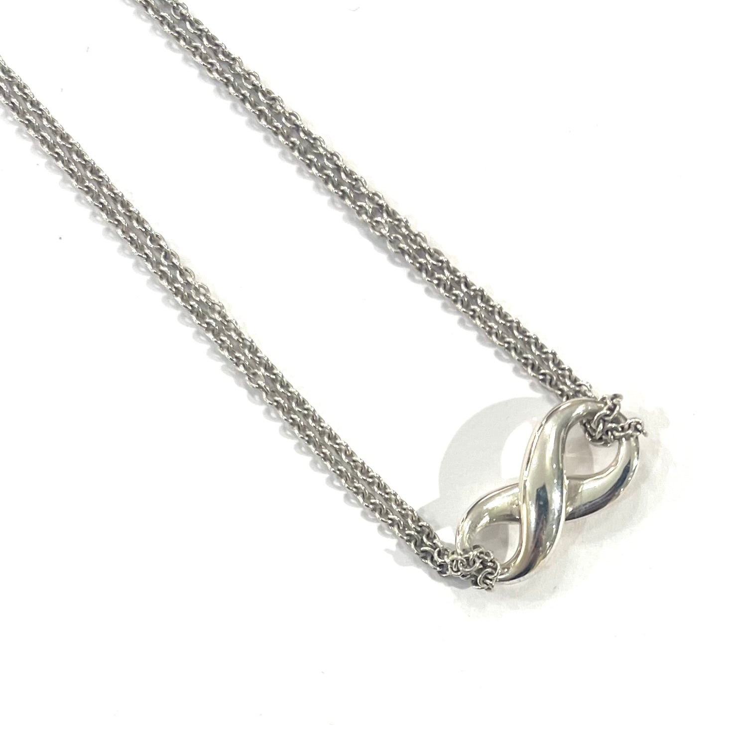 限定価格【TIFFANY&Co.】2734 ダブルチェーン 立体インフィニティ