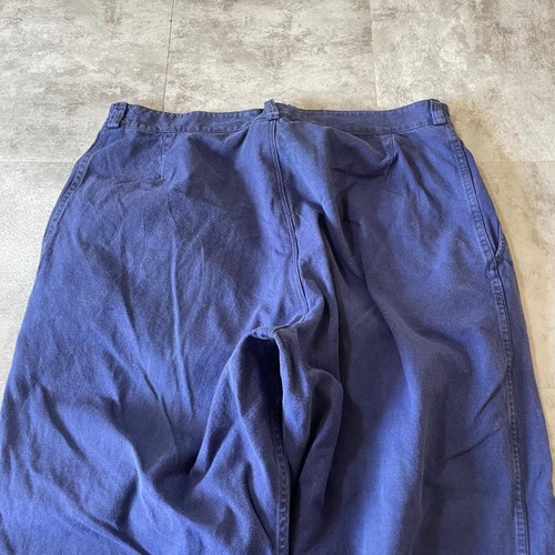 50-60s フランス軍 フレンチワーク コットン ブルー パンツ W37 詳細写真9