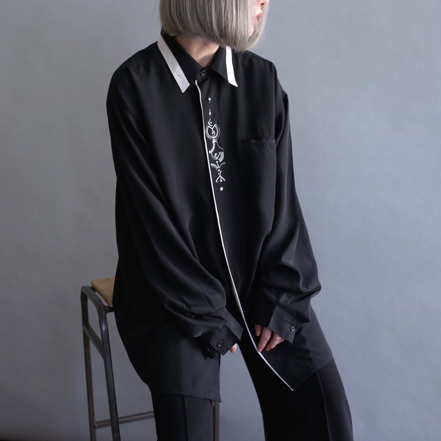 fry front embroidery and decoration design mode shirt