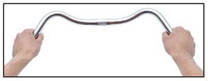 【在庫処分】プロムナードバー バークランプ径:25.4mm シルバー シルバー
