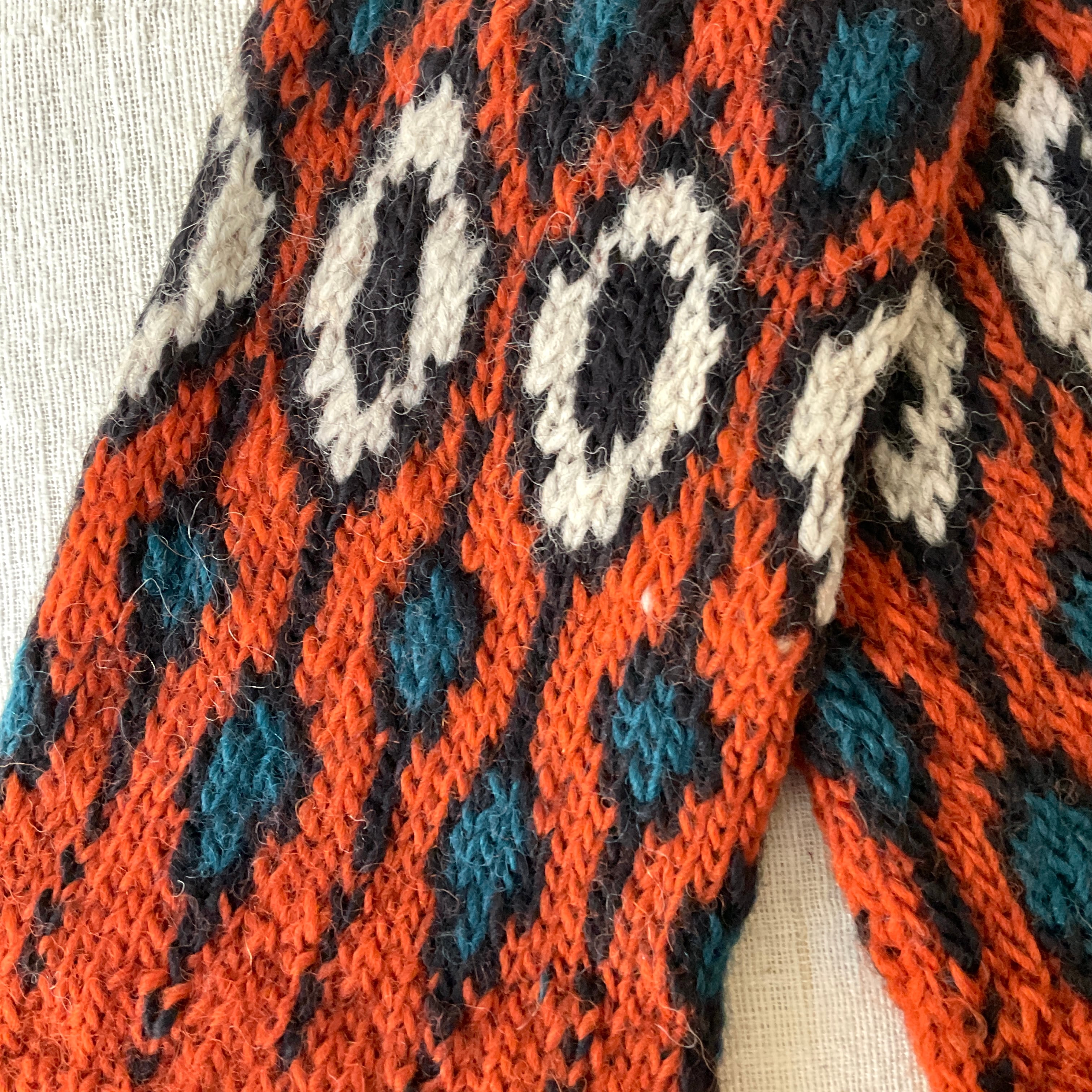 ピープルツリー】手編みフェアアイルレッグウォーマー | 照明